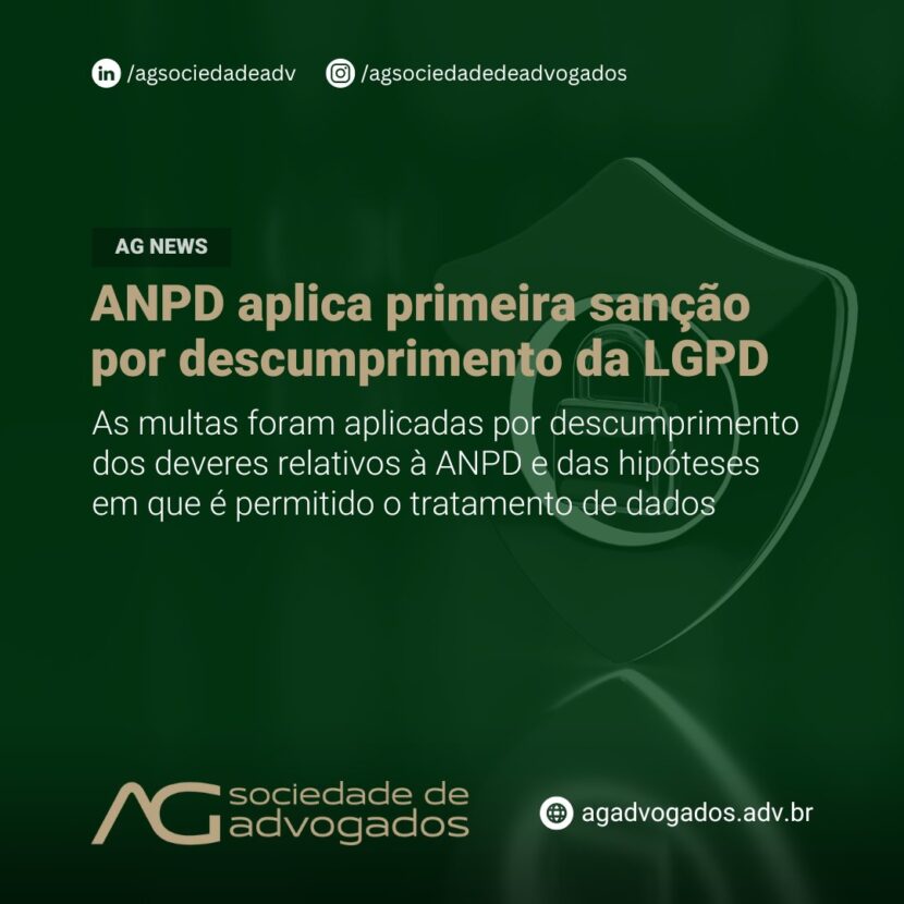 Imagem de ANPD aplica primeira sanção por descumprimento da LGPD