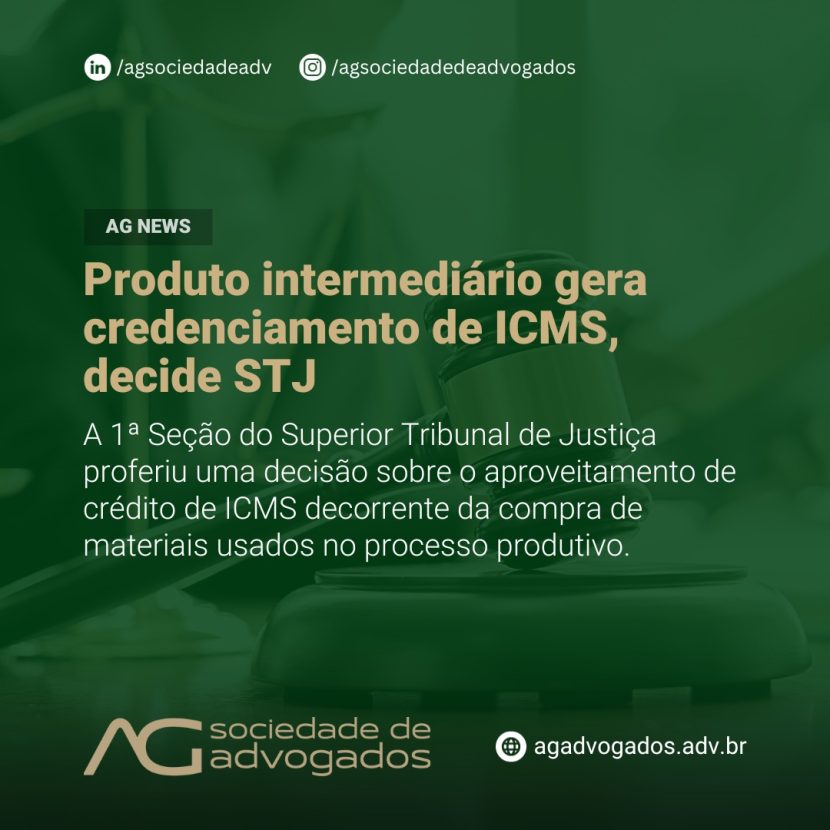 Imagem de Produto intermediário gera crédito de ICMS, decide STJ