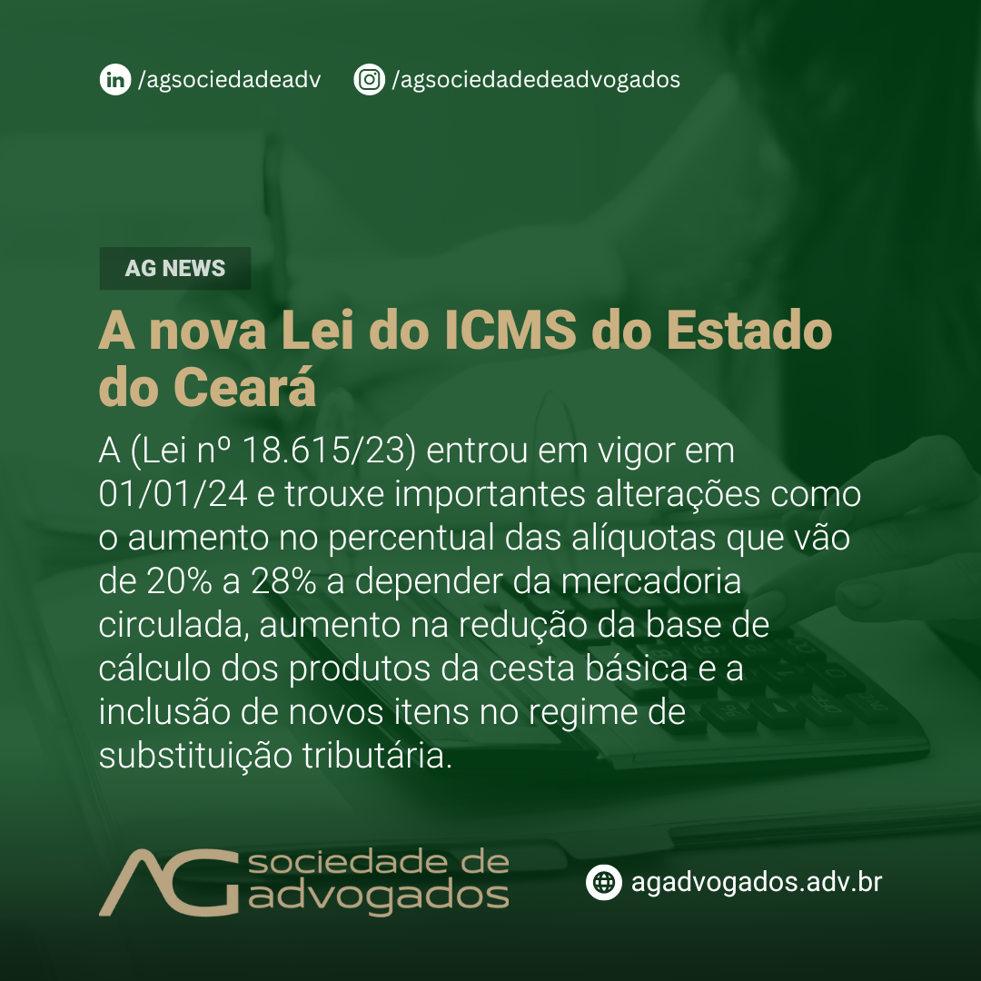 A nova Lei do ICMS do Estado do Ceará