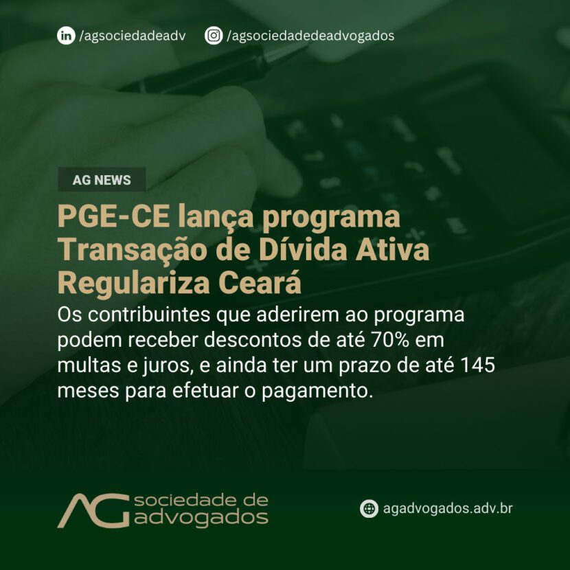 Imagem de PGE-CE lança programa Transação de Dívida Ativa  Regulariza Ceará