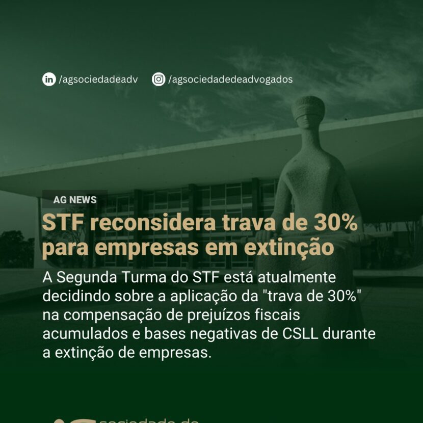 Imagem de STF reconsidera trava de 30% para empresas em extinção